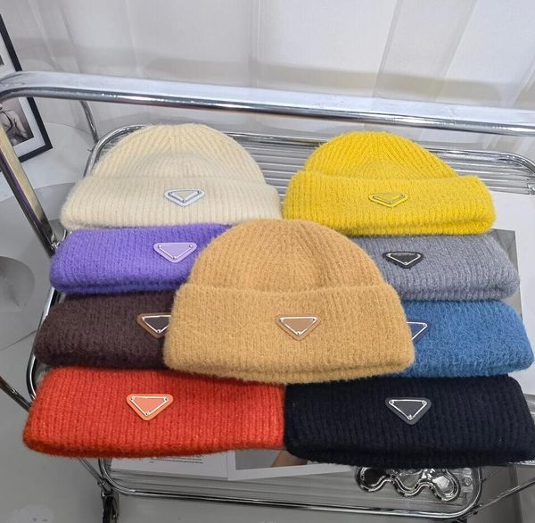 

designer beanie bucket hat cap for men woman designers autumn winter warmth hats multicolor women couples hip-hop street knitted caps leisur, Blue;gray