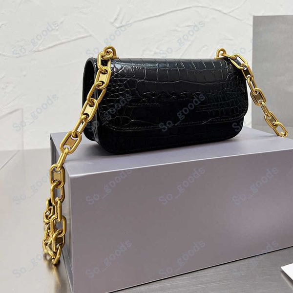 

balencig as bag evening bag designer gossip chain shoulder crocodile pattern handbag alligator leather crossbody black pink white grey s