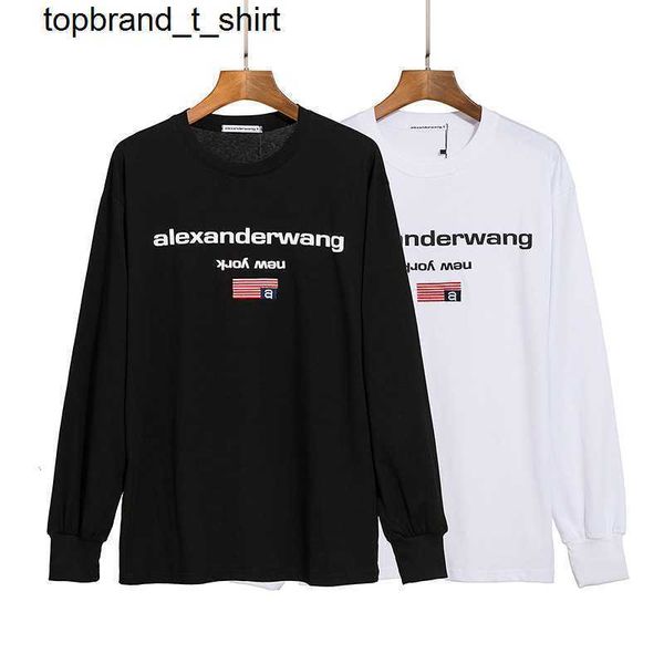 

men's hoodies designer sweatshirts alexanders autumn new alphabet print men women couples relaxed round neck long sleeve sweater hoodie, Black