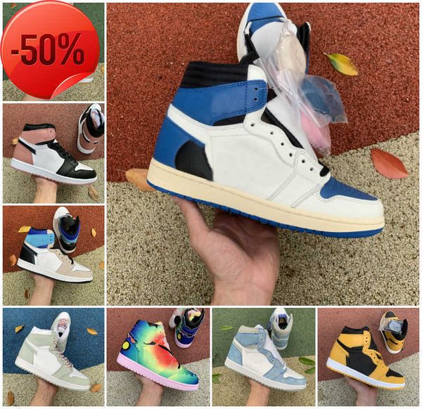 

boots 2022 mens 1 1s og basketball shoes women jumpman fragment university blue obsidian unc tan gum dark mocha twist bio hack bleached cora, Black