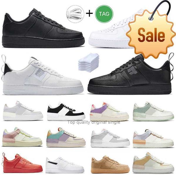 

2022 boots running shoes womens trainers sneakers classic triple white black mens men women af1