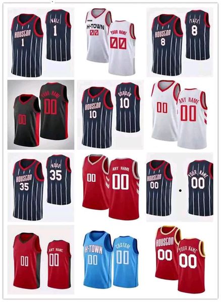 

basketball jerseys 75th custom mens womens houston''rockets''14 d.j. augustin 7 armoni brooks 9 josh chriser 3 kevin por, Black
