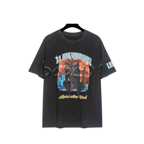 

luxury designer mens t shirt polo shirt fashion personality letter print round neck short sleeve casual loose womens t-shirt black asian siz, White;black