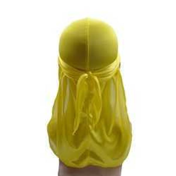 

silk long tail kerchief cap muslim chemo hat silky durag for men, Blue;gray