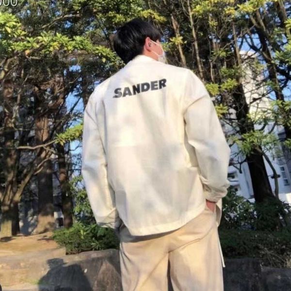 

minimal jil designer jacket mens windbreaker printing loose casual jackets men women cardigan coat, Black;brown