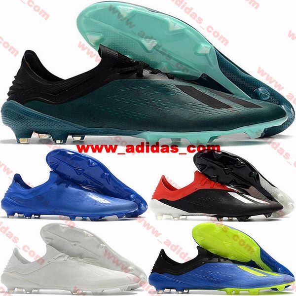 

soccer cleats mens soccer shoes x18 firm ground size 12 x 18 fg football boots sneakers gray us12 botas de futbol sports us 12 women soccer, Black