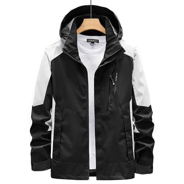 

men's jackets men waterproof jackets hooded coats male outdoor outwears windbreaker windproof spring autumn jacket fashion clothing coa, Black;brown