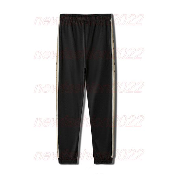 

men loose technical jersey jogging pant women casual sweatpant comfortable baggy sport pants fashion streetwear print high waist loose femal, Black