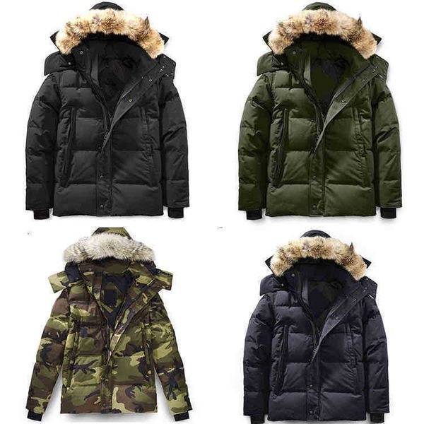 

winter down jacket puffer parka hooded thick wyndham coat men downs jackets warms coats for gentlemen cold protection windproof outwear, Black