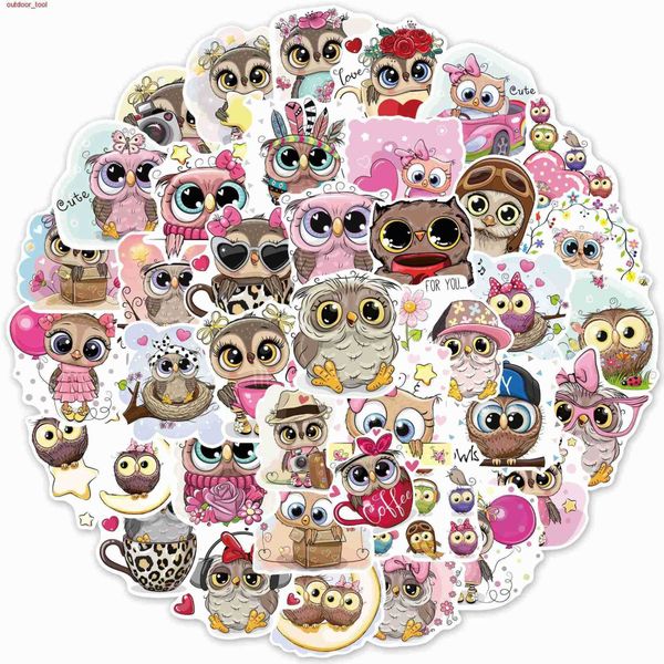 

new outdoor games waterproof 10/30/50pcs cartoon cute kawai owl graffiti stickers decal girls toy waterproof phone notebook lapcar sticker g