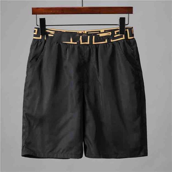 

mens swimwear shorts summer waterproof fabric designers casual sports fashion quick drying men beach pants black and white asian s225y