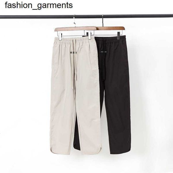 

designer essential double thread reflective nylon pants men wonmen, Black