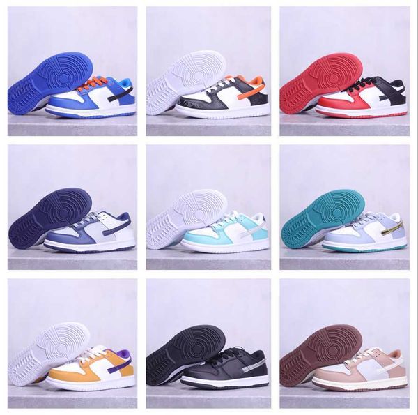 

kids shoes sb low boys girls athletic outdoor sneakers designer trainer 10 colors size 24-35, Black