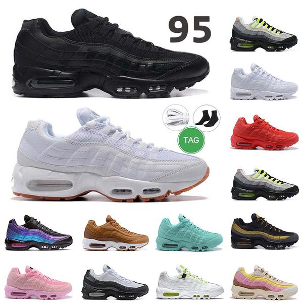 

men women 95 running shoes ghost green laser fuchsia plant color yellow red mens trainer sports sneakers size 36-45