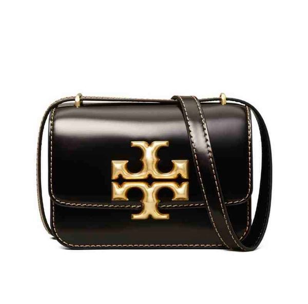 

torysburchs women bags torysburchs tang libuqi eleanor cowhide shoulder strap small black gold single messenger bagy787