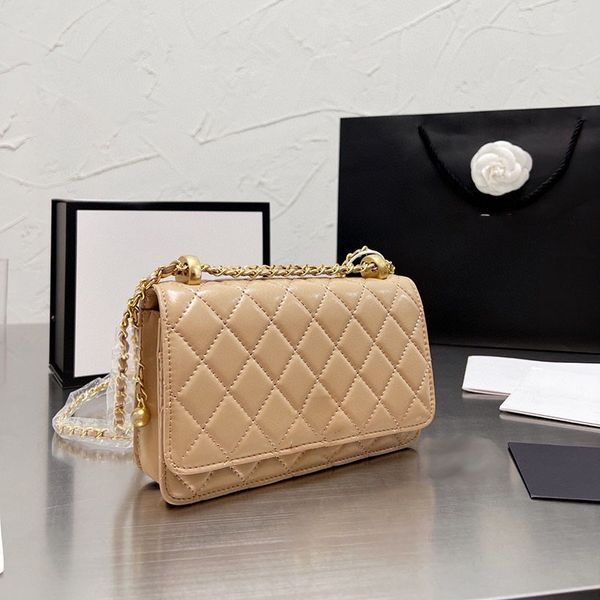 

luxury women woc designer shoulder bag diamond lattice leather quilted adjustable chain classic flap crossbody handbags vintage versatile wa