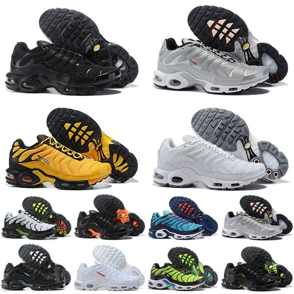 

tn plus mens shoes off triple white black multi hyper blue voltage purple scream green men women trainer sports sneakers size 40-46