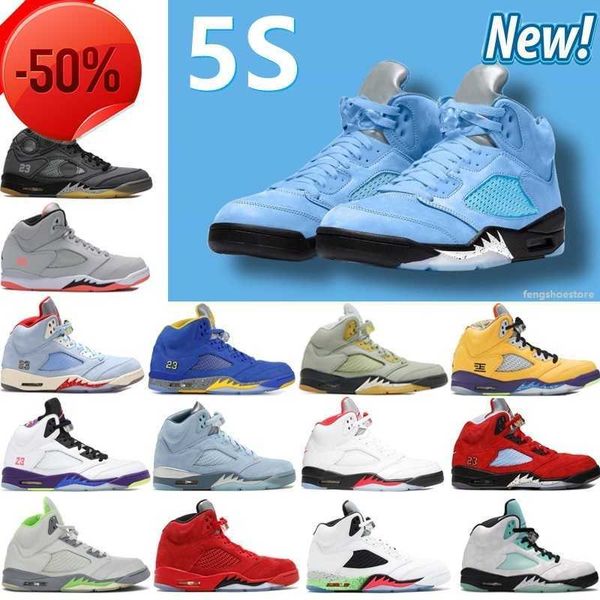 

boots new 5 v men basketball shoes 5s aqua unc doernbecher green bean raging red stealth 2.0 fire what the white cement metallic flight oreo, Black