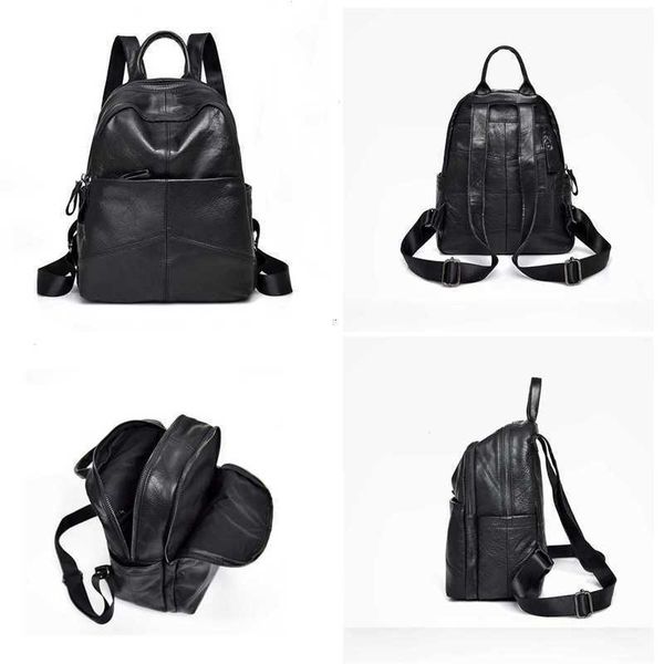 

backpack bag casual waterproof cowhide real leather backpacks female luxury back womengenuine pack women travel bagpack