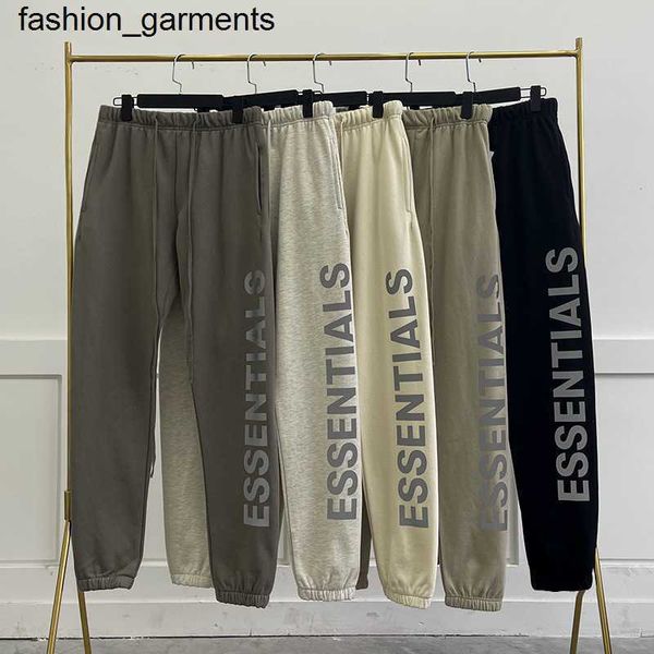 

designer multi thread essential reflective letter printed pants casual loose, Black