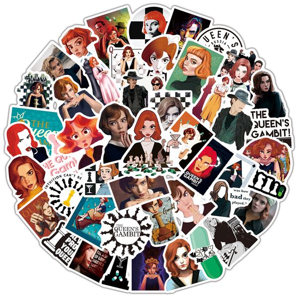 

50pcs tv show merchandise stickers for water bottle lap computers flasks notebook phone case c50-293