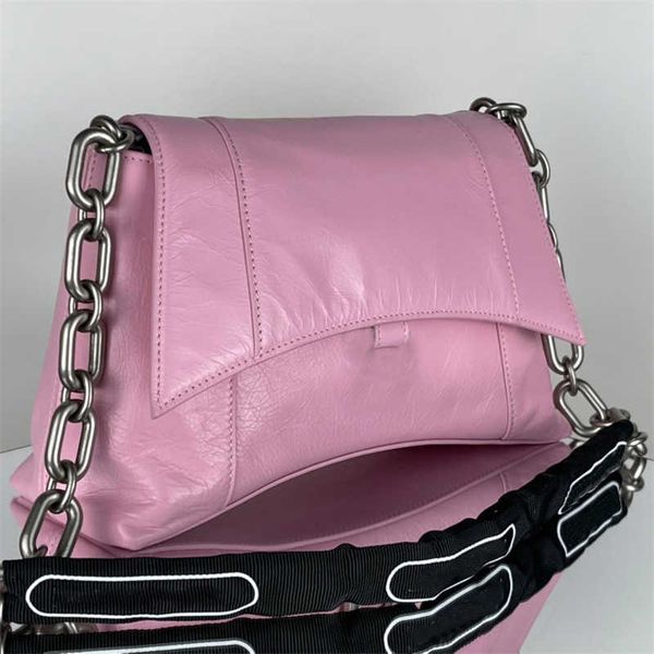 

designer bag evening bag downtown chain shoulder women fashion black pink white xs