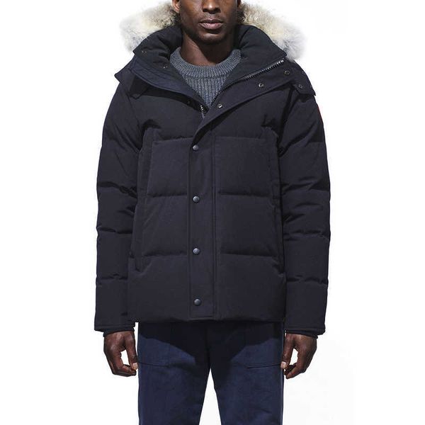 冬の下のジャケットパフパーカーフード付き濃厚なウィンダムコートメンダウンジャケット