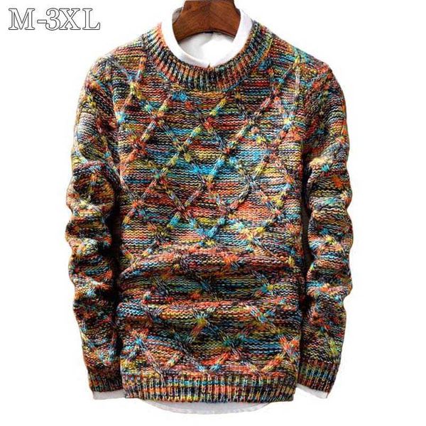 

men's sweaters winter 2022 new pullover casual o-ne slim fit long sleeve knitted s pull homme size -3xl g221018, White;black