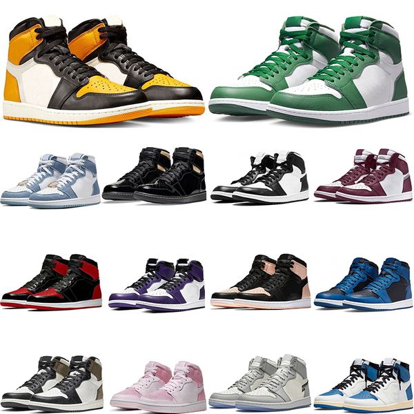 

jorda 1 1s basketball shoes mens womens gorge green light smoke grey taxi denim bred patent bordeaux court purple mocha heritage sports trai