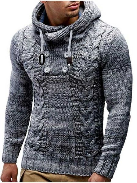 

men's sweaters zogaa 2021 new winter warm i high-ne long-sleeved casual fashion streetwear large size s-3xl g221018, White;black