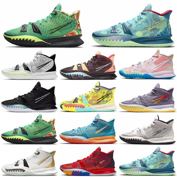 

mb1 queen city men basketball shoes kyrie 7 2022 sport shoe trainner sneakers size 7-12, Black