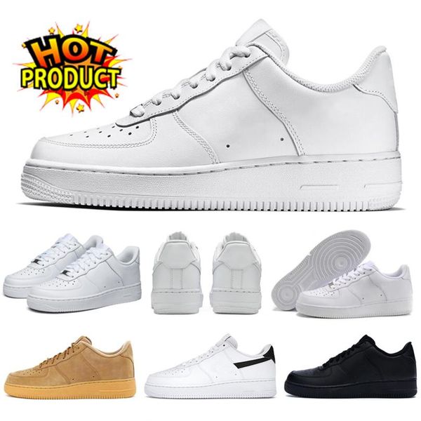 

platform shoe airforce 1 one men women casual shoes airforces 1s classic af1s triple white black flax mens womens trainers outdoor sports sn