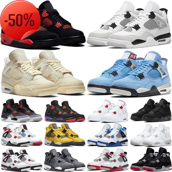 

boots jumpman 4 4s og mens basketball shoes university blue white oreo black cat black canvas sail metallic purple red thunder