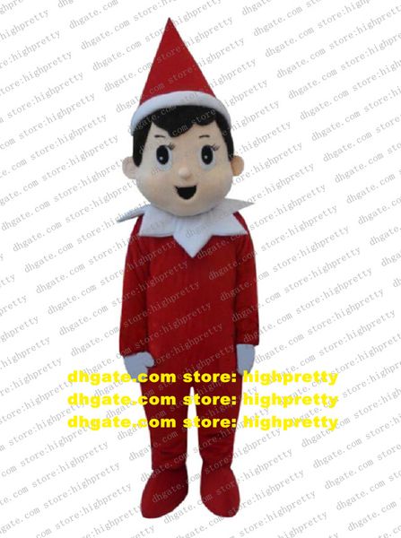 

christmas elf mascot costume cartoon character outfit suit vivid high-class party hard party down cx2023, Red;yellow