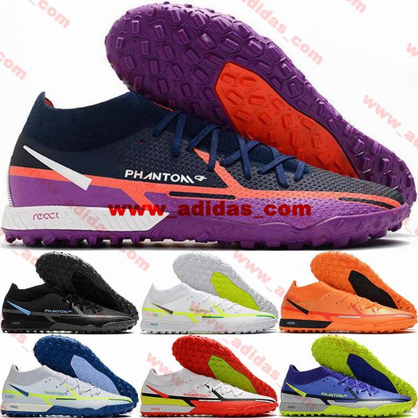 

react phantom gt2 elite df tf soccer shoes football boots size 12 soccer cleats indoor turf eur 46 sneakers botas de futbol us12 mens us 12, Black