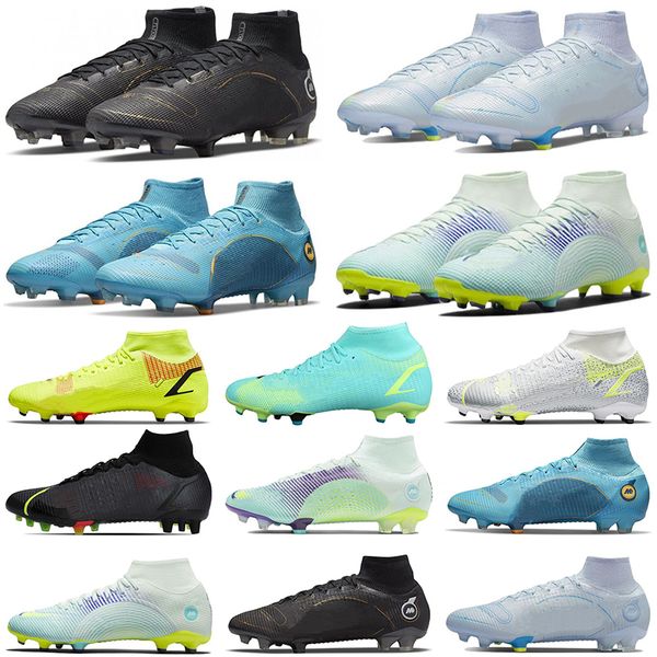 

mens high soccer shoes superfly 8 elite fg cleats mercurial dragonfly mds firm ground men outdoor ronaldo football boots