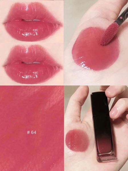 

luxury brand lipstick gloss 5.5ml rouge shine liquid lip colour 0.18fl.oz lips makeup 3color 75 63 64