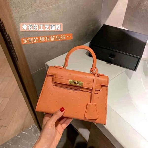 

herme kellies designer handbags paul ostrich second generation fashion women's cross carrying one shoulder portable mini bag 5bke