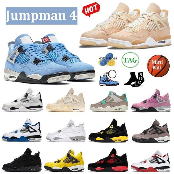 

2022 basketball shoes 4 4s men women designer sneakers outdoor running shoes boots red thunder university blue tour yellow 11 11s cool