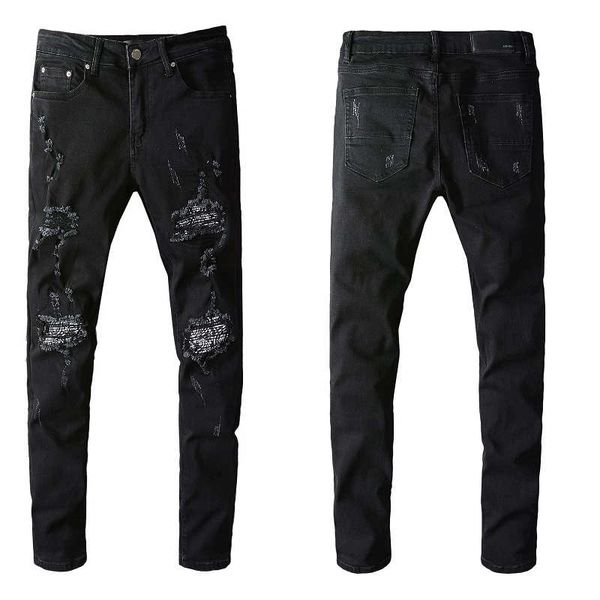 

men's jeans arrivals amirs mens luxury designer denim holes trousers jean coolguy biker pants man clothing #666, Blue