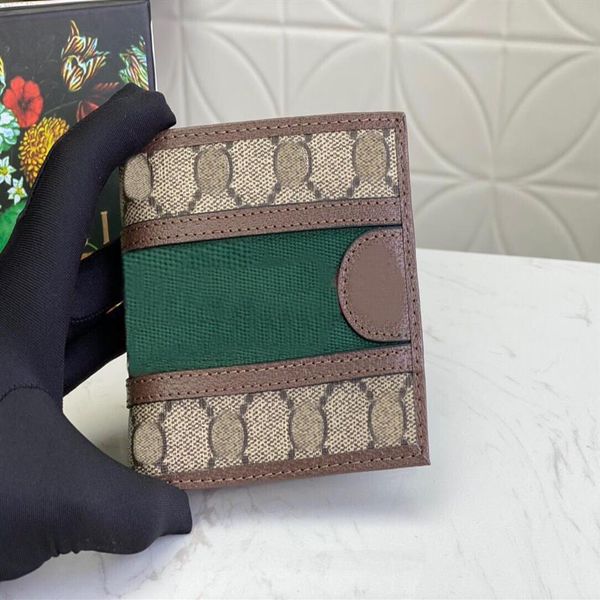 

2021 famous men wallets crad holder luxurys designers brand men short wallets fashion gift264h, Red;black