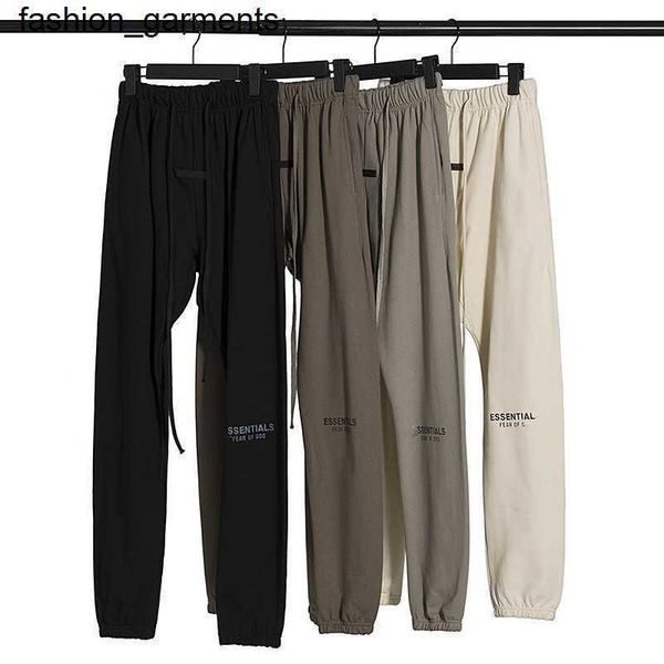 

designer essential men's women's same terry pants loose casual pants, Black