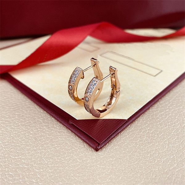

designer jewelry stud hoop charm earrings ear brandjewelry8 luxury earrings woman and men stainless steel never fade earings wedding holiday, Golden
