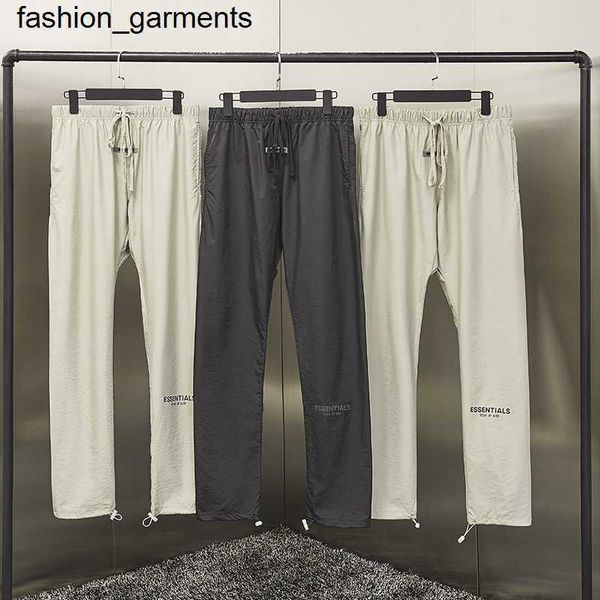 

designer essential season multi thread woven nylon leisure sports pants, Black