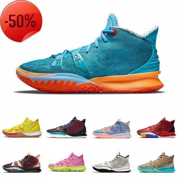

boots new patrick soundwave kyrie  mens basketball shoes fashion irving 5s sponge sandy creator hendrix squidward men trainers, Black