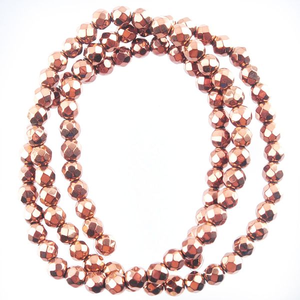

2/3/4/6/8mm ancient copper hematite materials beads no magnetic faceted shape accessories beads stone for diy jewelry bracelet making bl321, Black