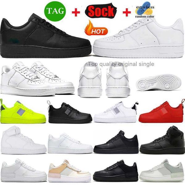 

men og shoe 1 af1 airforce1 sneakers women casual shoes 1s fashion triple white utility black mens womens sports outdoor trainers 36-45