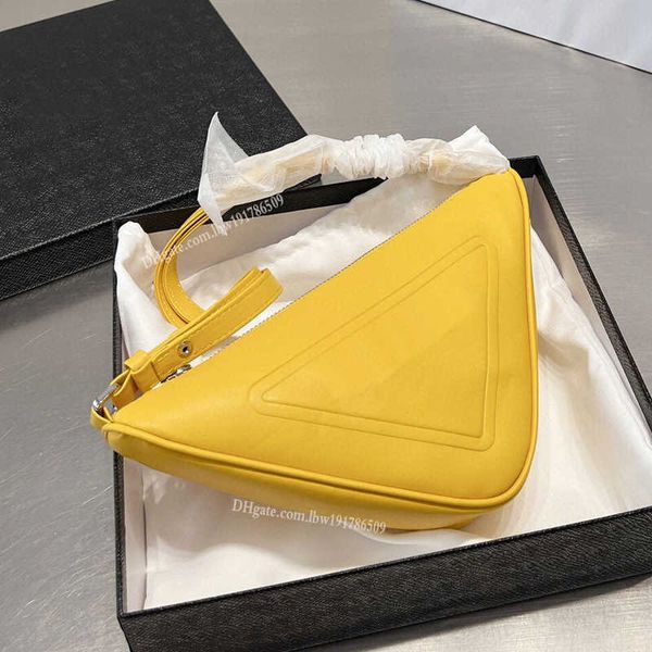 

pradity fashion cleo hobo bag 5 color classic designer triangle underarm bag brand prad handbag fashion plain relief printed shoulder bags l