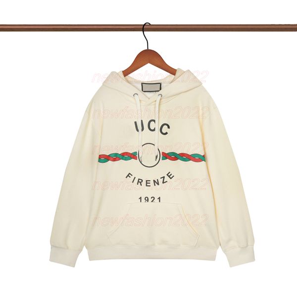 

cotton jersey sweatshirt print g firenze 1921 sweatshirt with stars hooded sweatshirts men women hoodie long sleeve pullover solid couple cl, Black