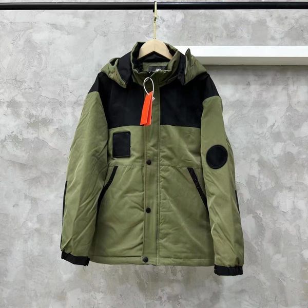 

men designer jacket snow mountain down jackets outerwear suitable for extreme cold areas hooded fourrure warm coats bomber jackets adventure, Black